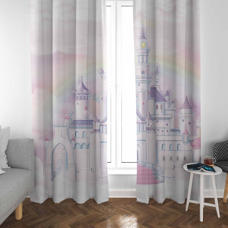 Princess Castle Nursery Curtai - Baby Nursery Blackout Curtains recension och pris