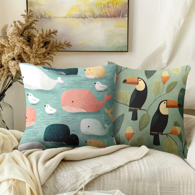 4 Piece Pillowcase Set Cute An - Baby Nursery Chair recension och pris