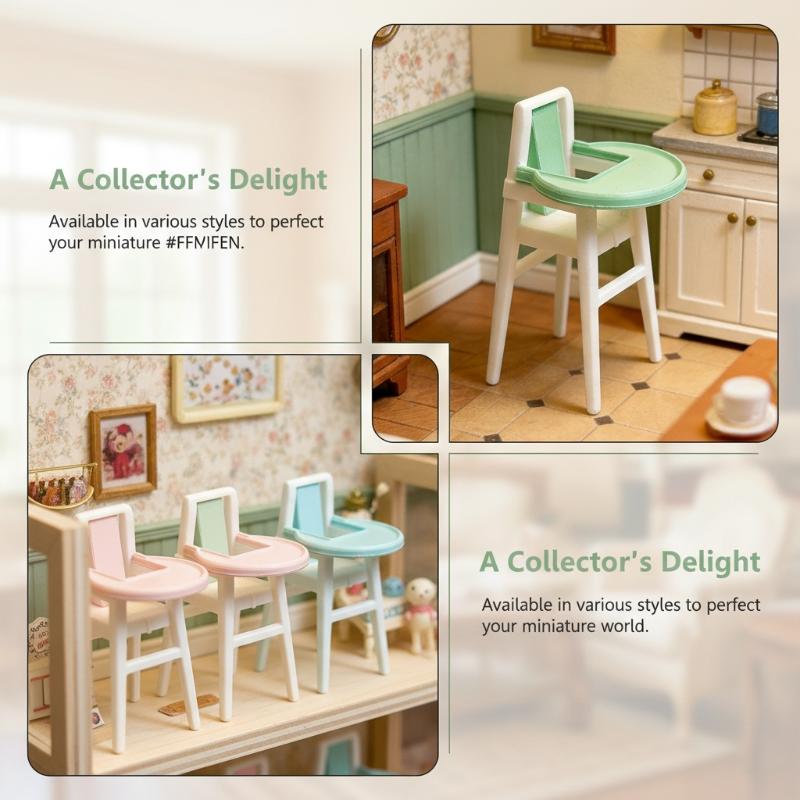 Miniature 1/12 Scale Dollhouse - Baby Nursery Chair recension och pris