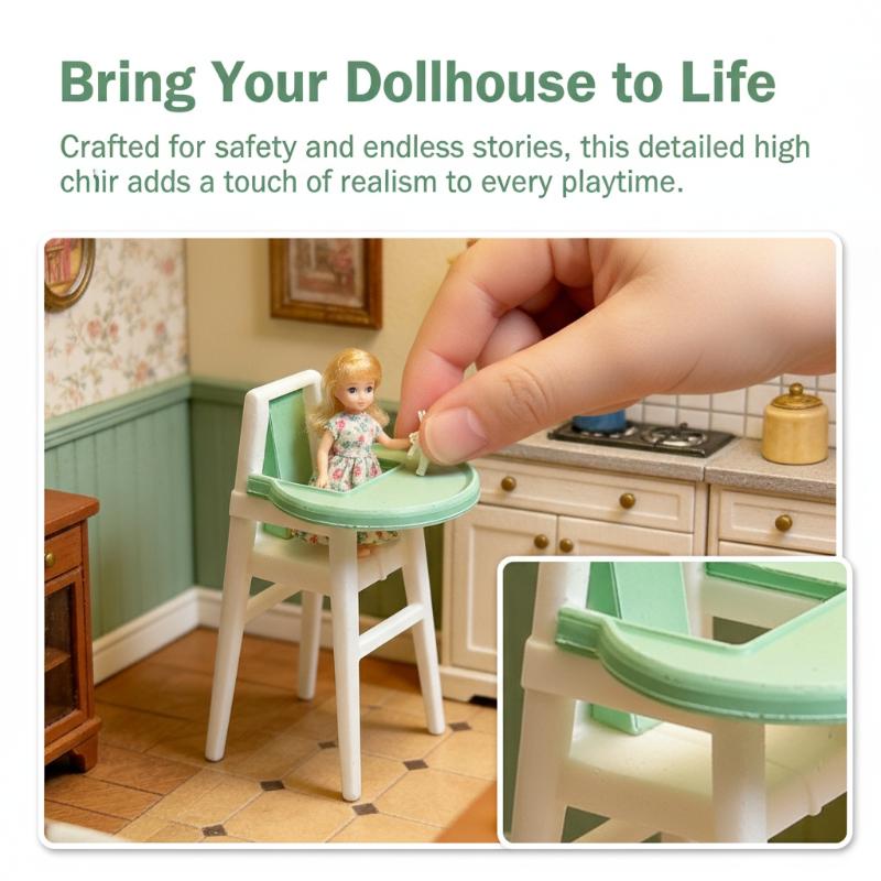 Miniature 1/12 Scale Dollhouse - Baby Nursery Chair recension och pris