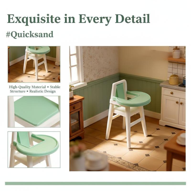 Miniature 1/12 Scale Dollhouse - Baby Nursery Chair recension och pris