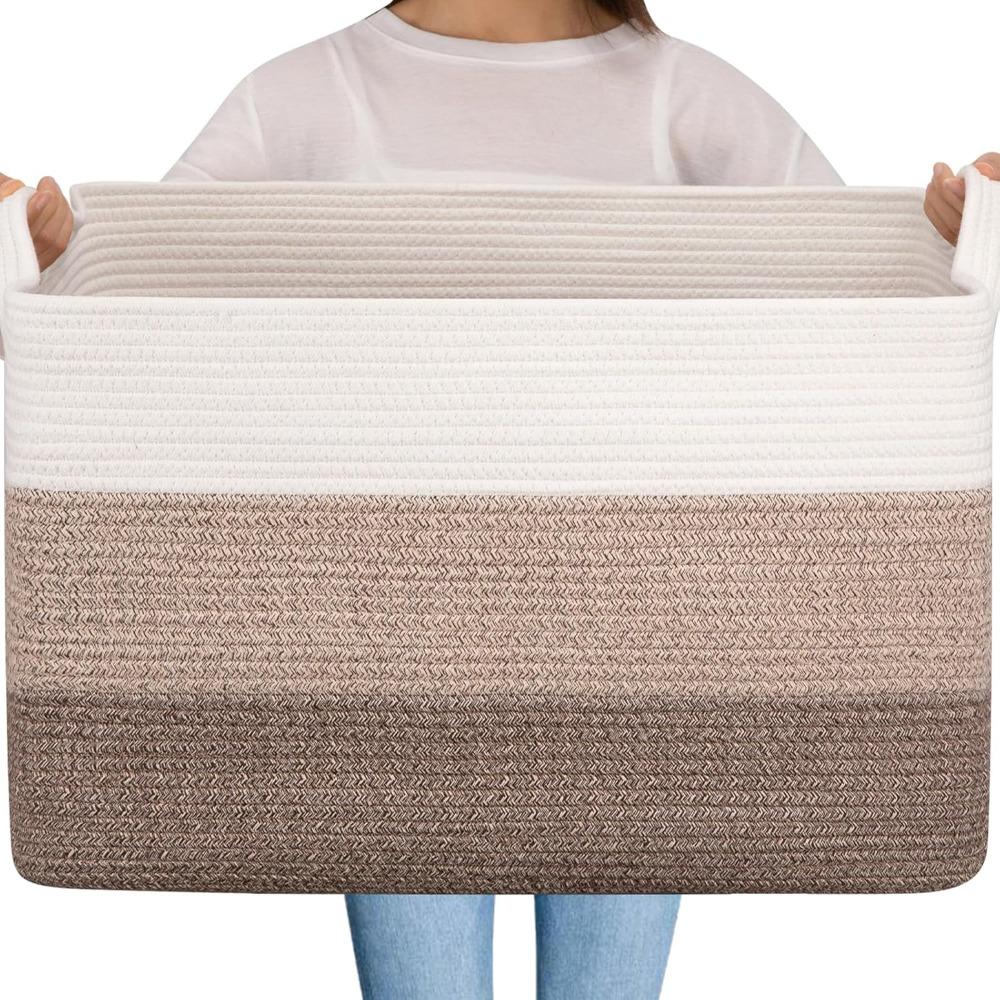 Extra Large 65L Woven Storage  - Baby Nursery Laundry Basket recension och pris