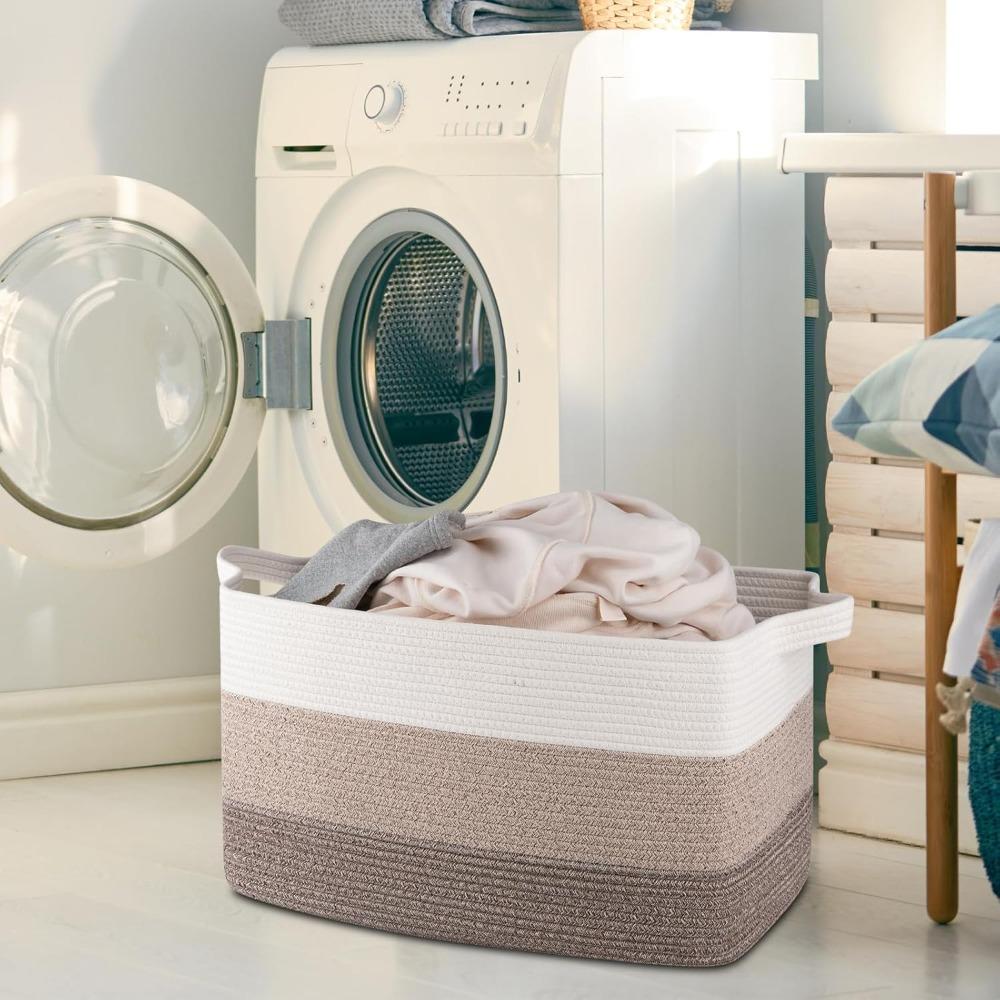 Extra Large 65L Woven Storage  - Baby Nursery Laundry Basket recension och pris