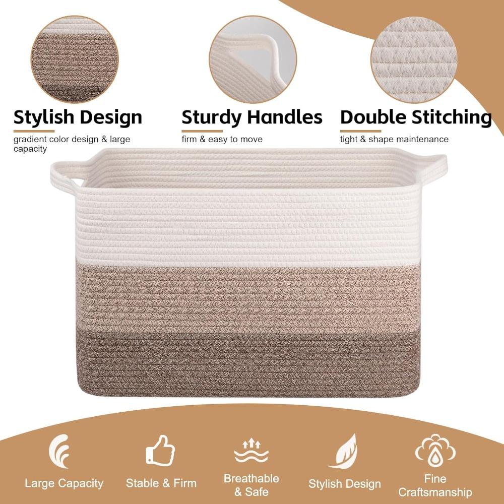 Extra Large 65L Woven Storage  - Baby Nursery Laundry Basket recension och pris