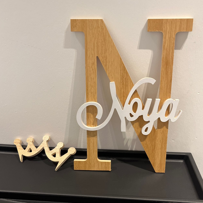 Custom Wooden Name Sign  Baby  - Baby Nursery Name Letters recension och pris