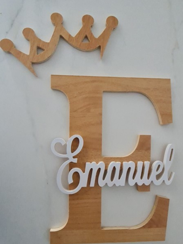 Custom Wooden Name Sign  Baby  - Baby Nursery Name Letters recension och pris