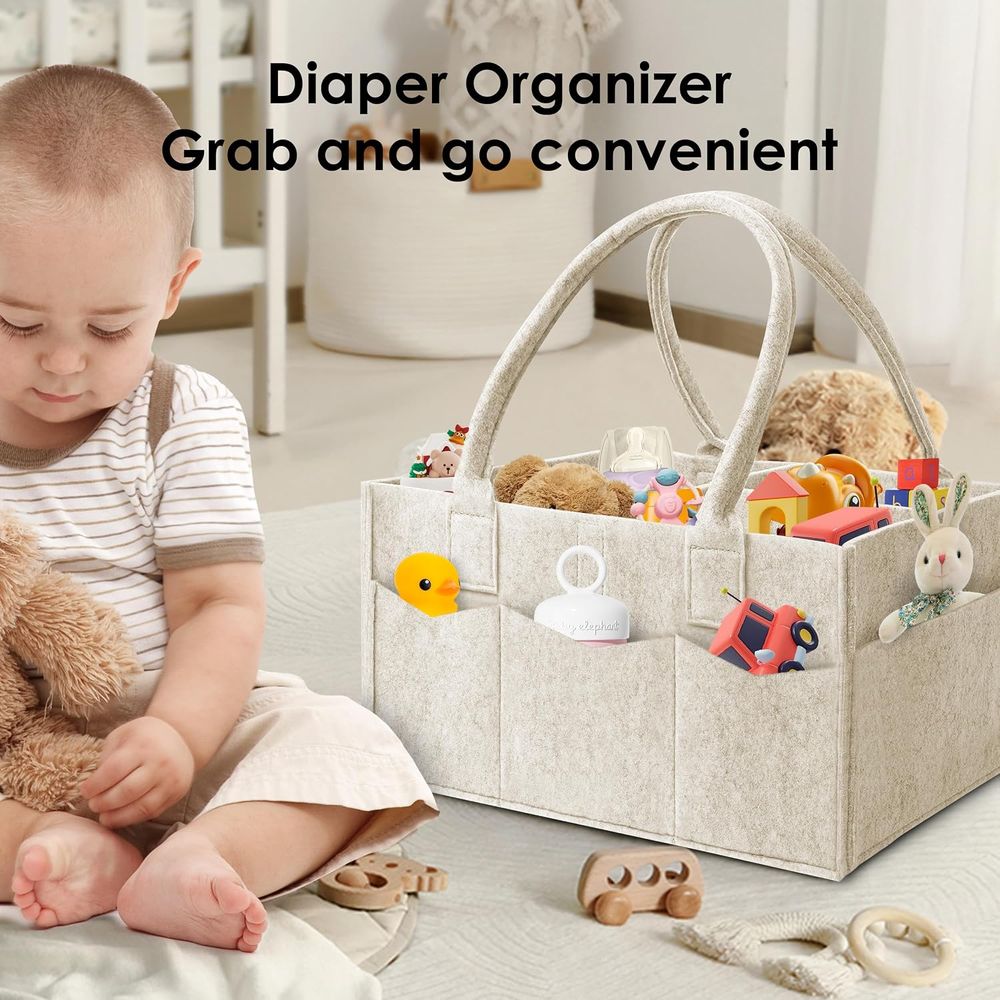 2-Pack Diaper Caddy Organizer  - Baby Nursery Must Haves recension och pris