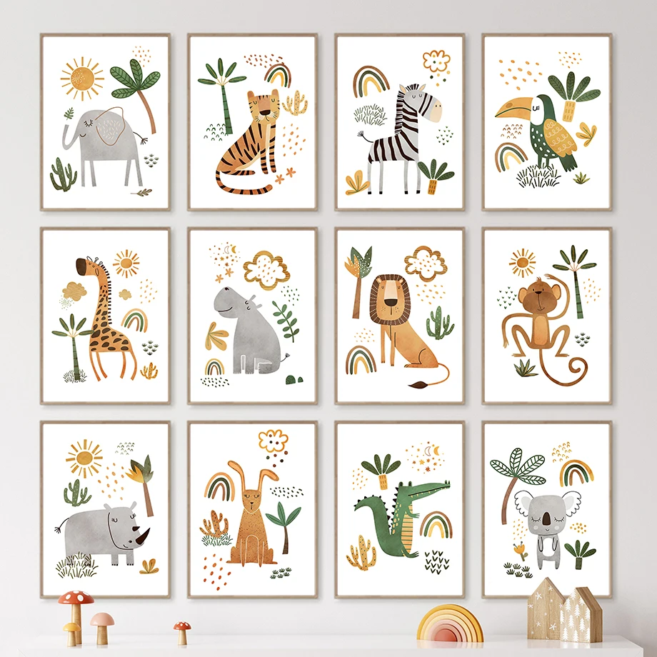 Giraffe Elephant Tiger Zebra T - Baby Zebra Nursery recension och pris