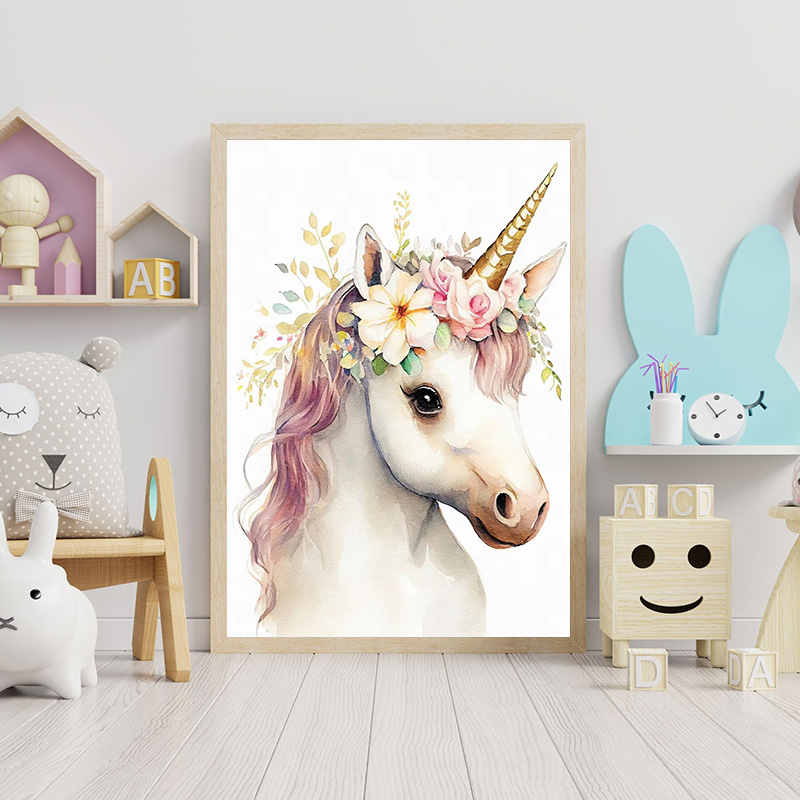 Baby Bear Bunny Deer Raccoon O - Baby Unicorn Nursery recension och pris