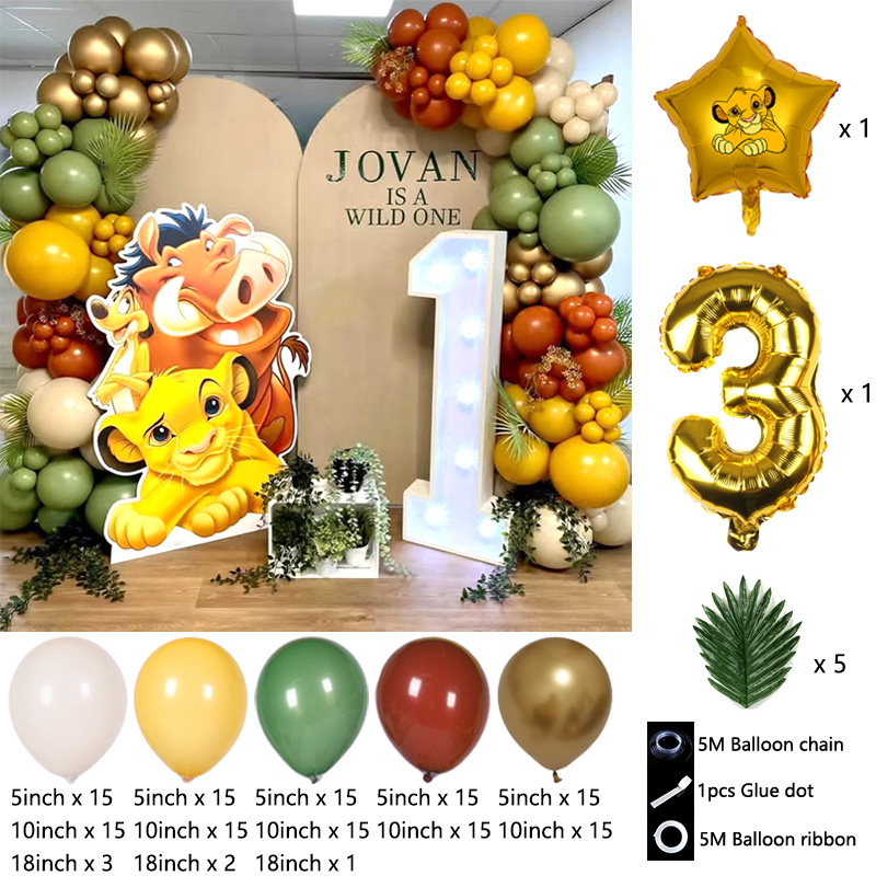 Lion King Themed Balloon Garla - Baby Nursery Jungle Theme recension och pris