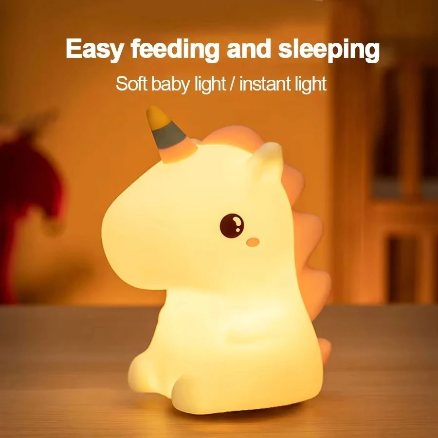 Unicorn Cute Silicone USB  LED - Baby Unicorn Nursery recension och pris