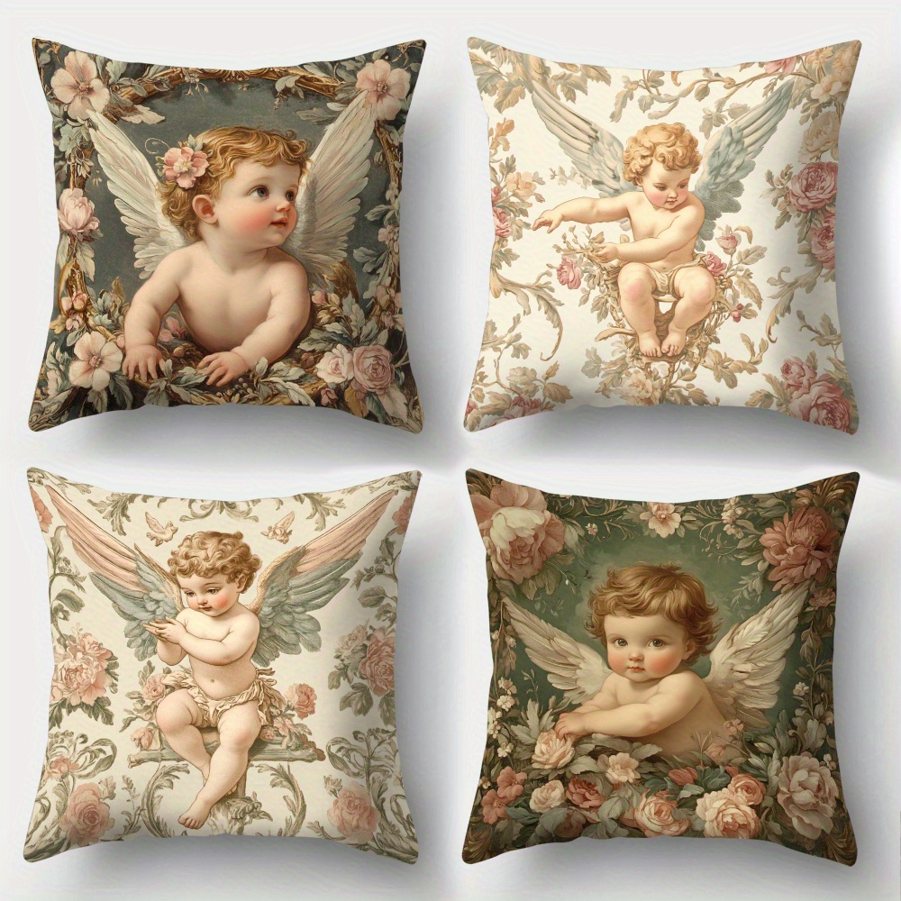 Printed Angel Floral Pillow Co - Baby Nursery Chair recension och pris