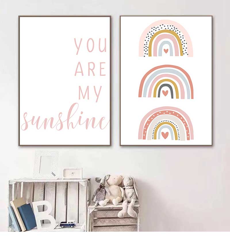 You are my Sunshine Rainbow Nu - Baby Nursery You Are My Sunshine recension och pris
