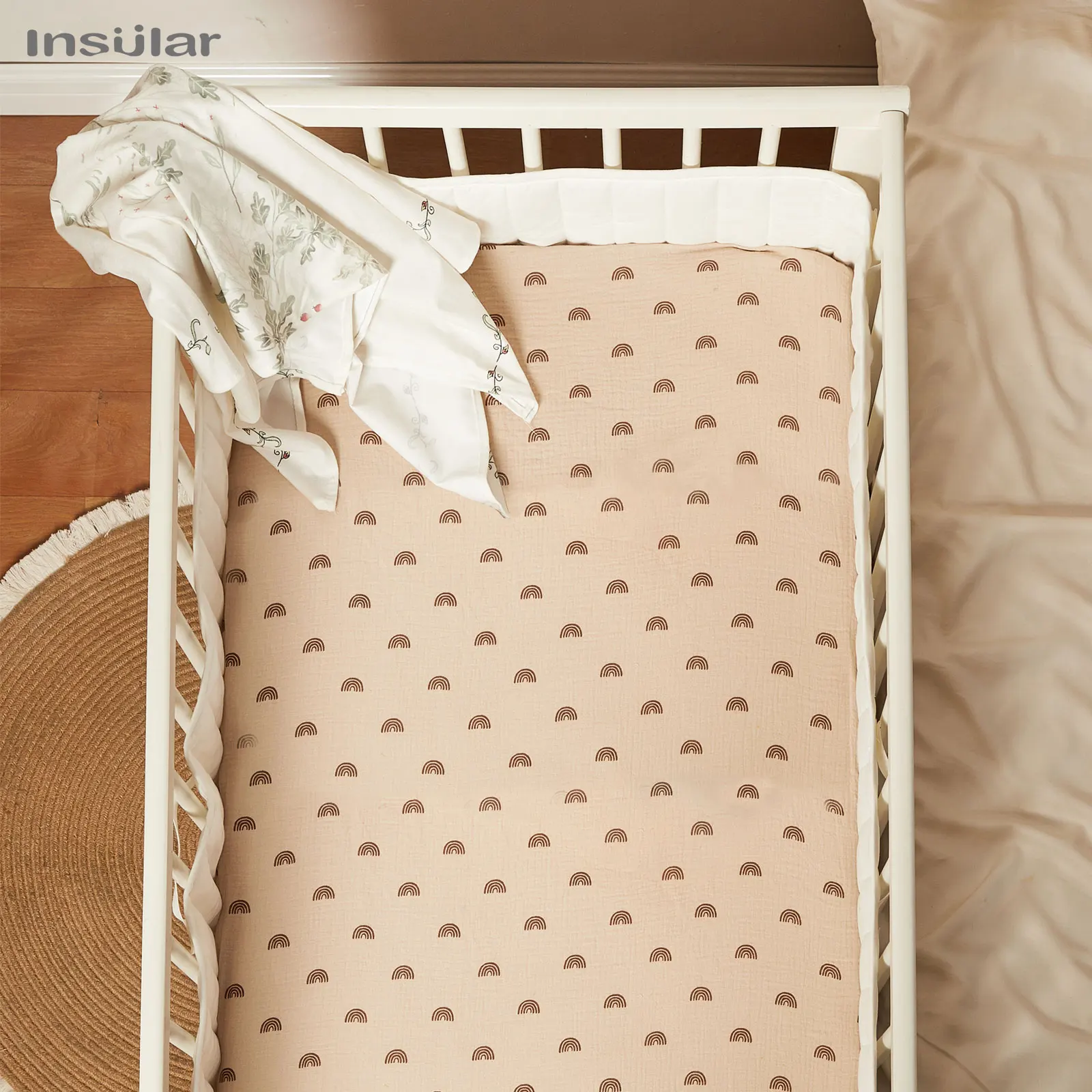 130*70cm Crib Fitted Sheets So - Baby Nursery Sale recension och pris