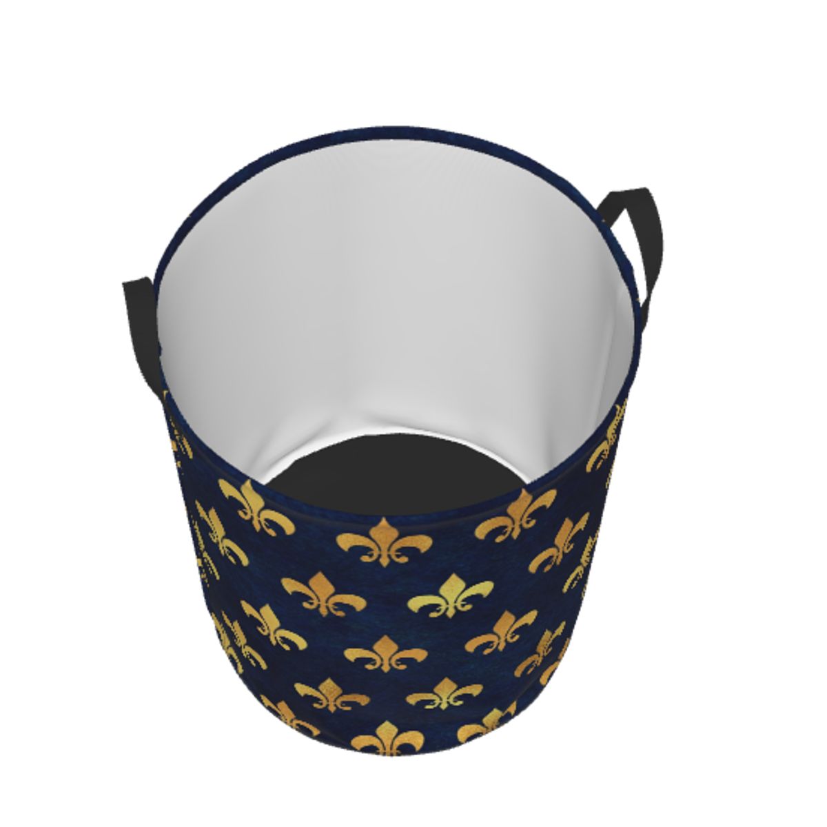 Royal Gold Blue Grunge Fleur D - Baby Nursery Laundry Basket recension och pris