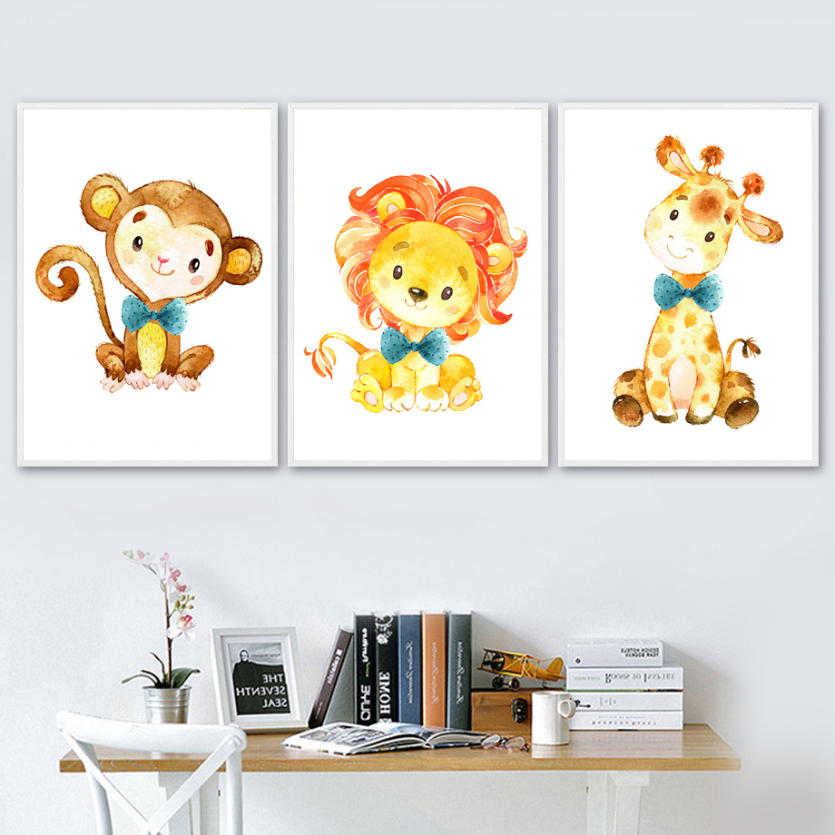 Wall Art Canvas Painting Carto - Baby Zebra Nursery recension och pris